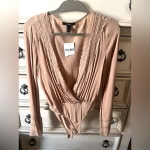 Lacey nude color bodysuit